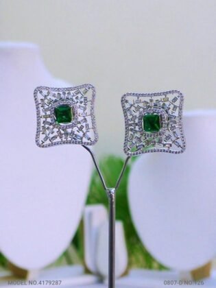 Cubic Zirconia Non-Dangling earrings