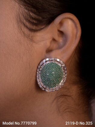 Statement Earrings with AD stones