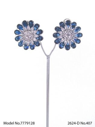 Glorious Stud Zircon Earring with AD stones